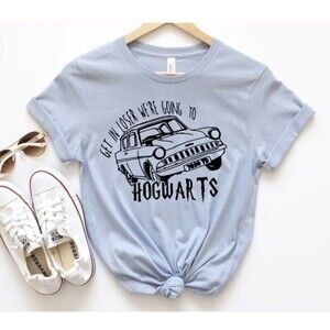 Get in Loser Hogwarts Blue T Shirt Medium Graphic Tee Harry Potter